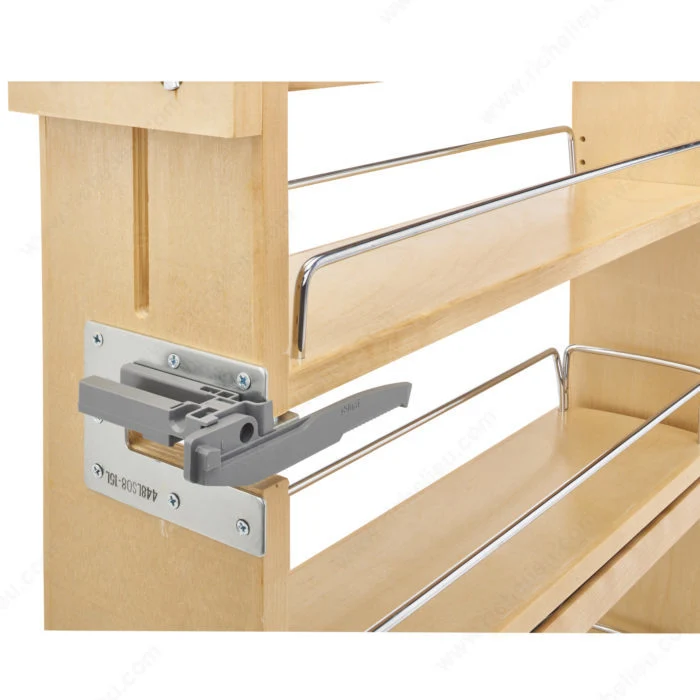 Système coulissant à étagères pivotantes à montage par le bas Rev-A-Shelf
