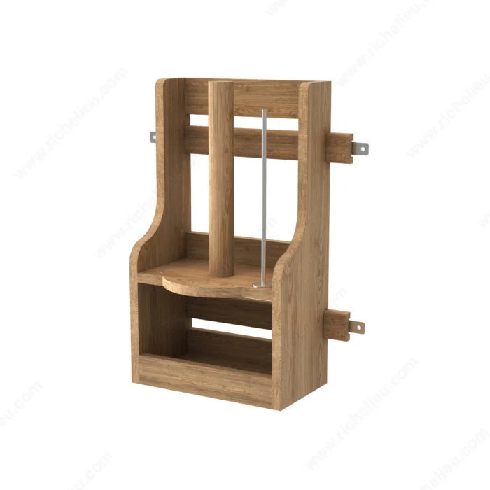 Porte-serviette en bois pour armoires sous évier à montage sur porte REV-A-SHELF