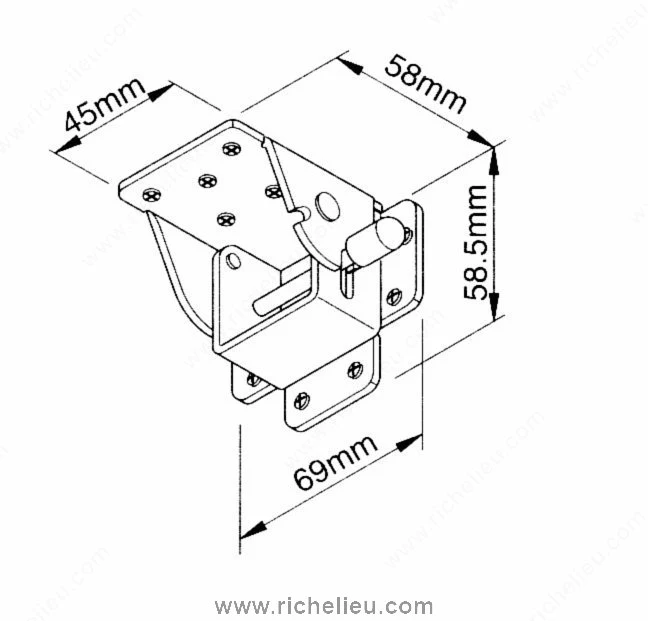Charnière de table