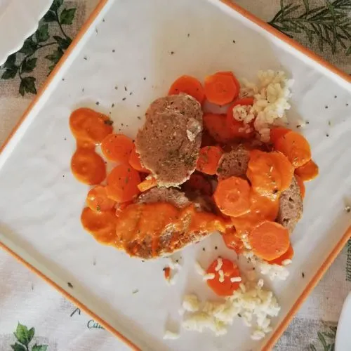Bols et plats mélamine blanc à bordure orange