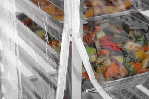 Housse de protection chariot Gastronorm et Euronorm PVC