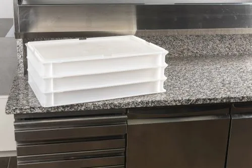 Lot de 6 bacs à pâtons 60 x 40 cm – 2 hauteurs disponibles, empilables et hermétiques