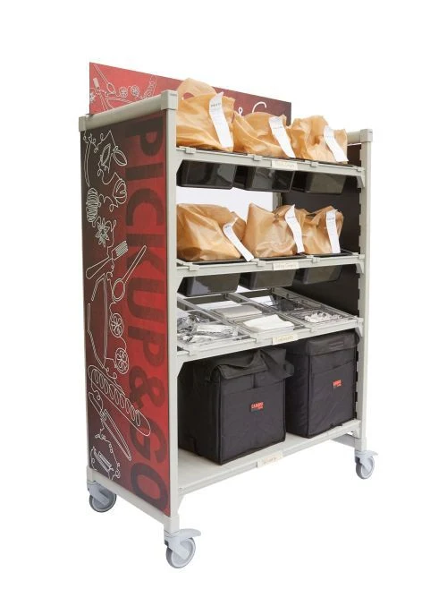 Kit tablettes supplémentaires pour chariot station de livraison – 120 cm