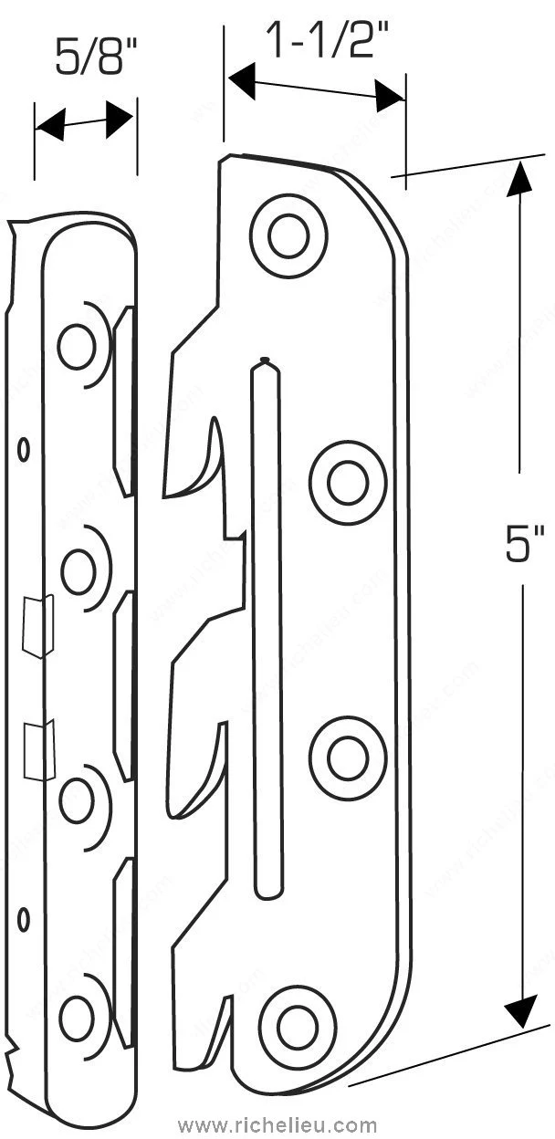 Ferrure de lit - 2233