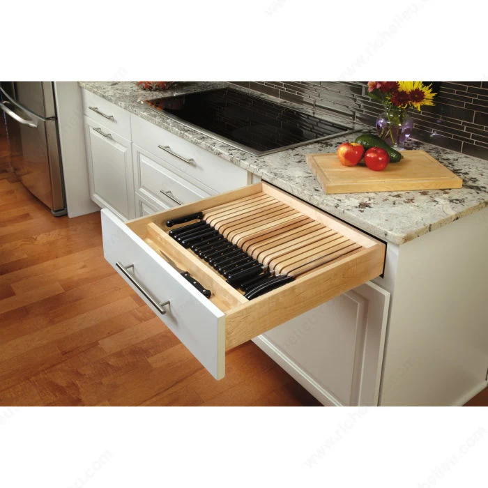 Insert bloc à couteaux pour tiroirs de bois Rev-A-Shelf