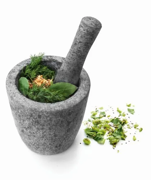 Mortier et pilon en granit
