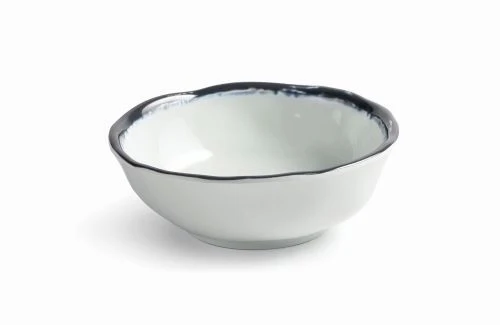 Bols en mélamine avec liseré noir