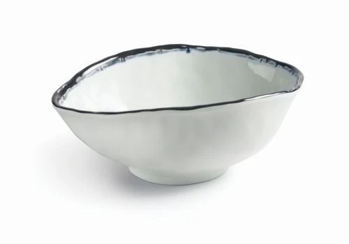 Bols en mélamine avec liseré noir