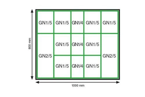 Kit plats de présentation pour vitrine