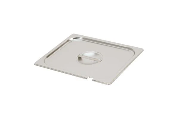 Couvercle inox bac GN avec encoche pour louche