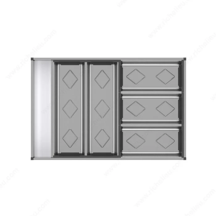 Ensemble ORGANIZ-R pour la coutellerie - 450 mm (17 23/32 po) - Anthracite
