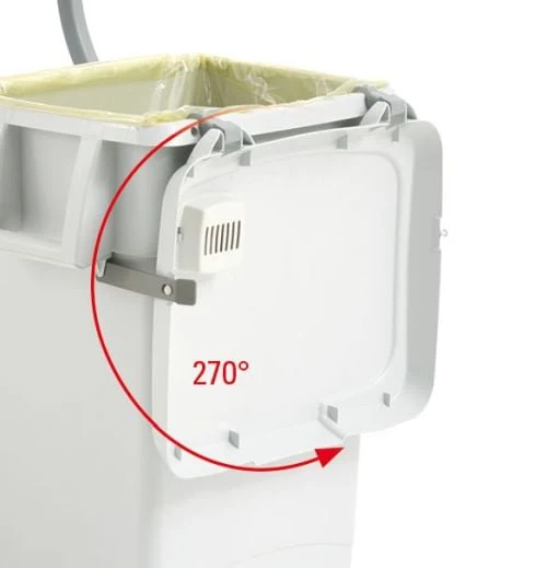 Poubelle avec bouchon de vidange et roues – 71 ou 86 cm