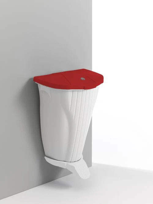 Poubelle murale design avec pédale