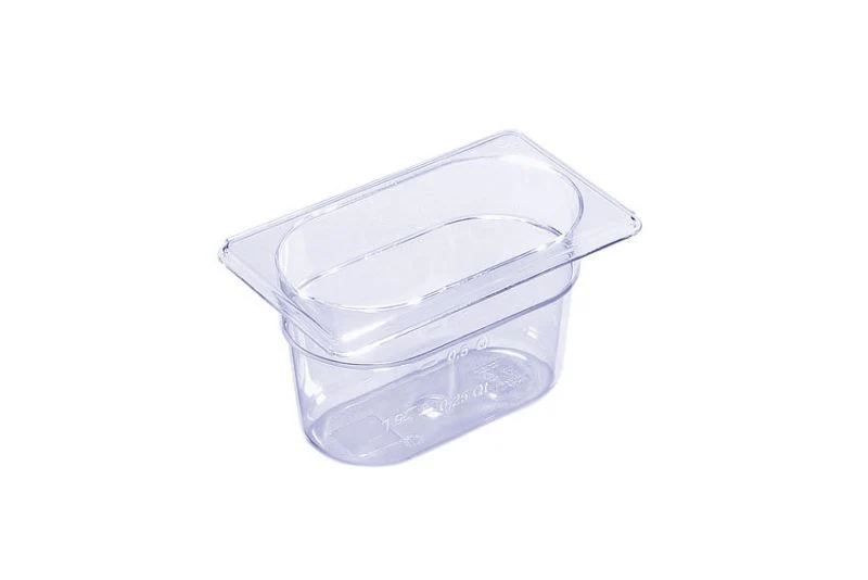 Bac gastronorme GN1/9 transparent polypropylène sans BPA