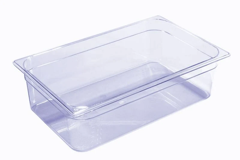 Bac gastro plastique GN1/1 transparent sans BPA gradué