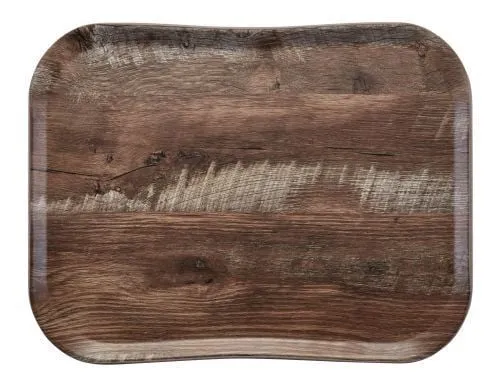 Plateau de service restauration haut de gamme effet bois