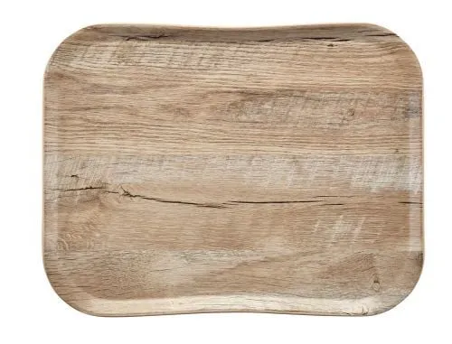 Plateau de service restauration haut de gamme effet bois