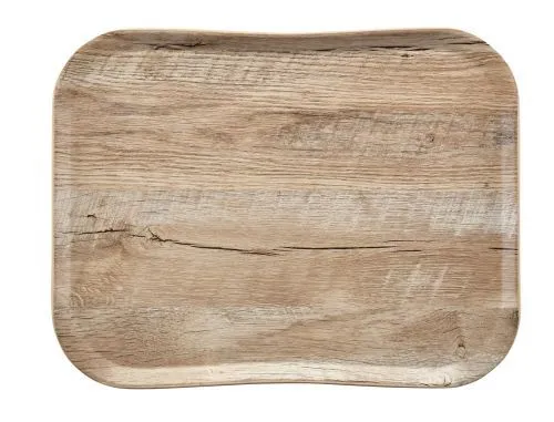 Plateau de service restauration haut de gamme effet bois