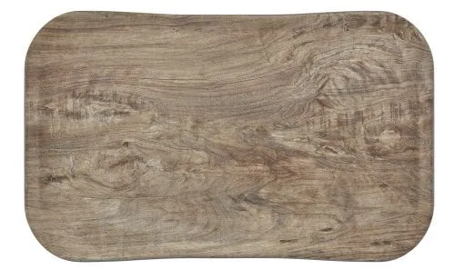 Plateau de service restauration haut de gamme effet bois