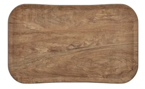 Plateau de service restauration haut de gamme effet bois