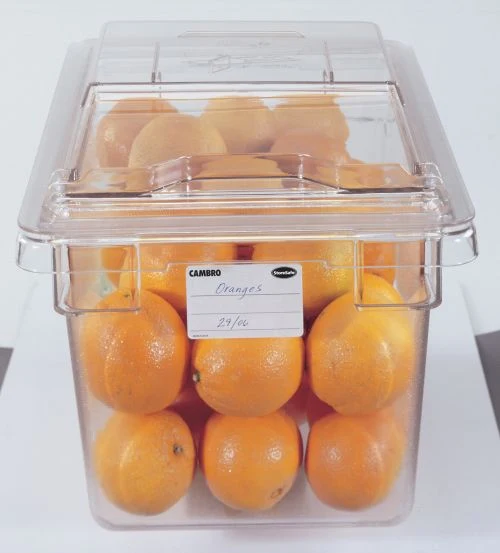 Étiquettes solubles dans l’eau – Bacs alimentaires et gastro (lot de 250)