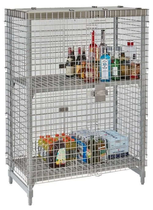 Rayonnage sécurisé grillagé