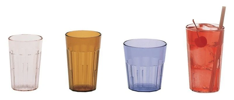 Verres en plastique SAN façon verre brisé – résistants et élégants