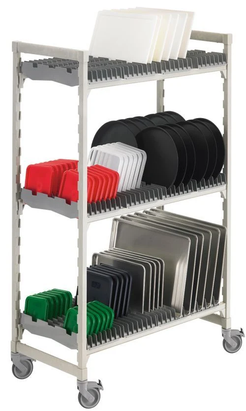 Chariot de séchage et rangement pour plateaux self