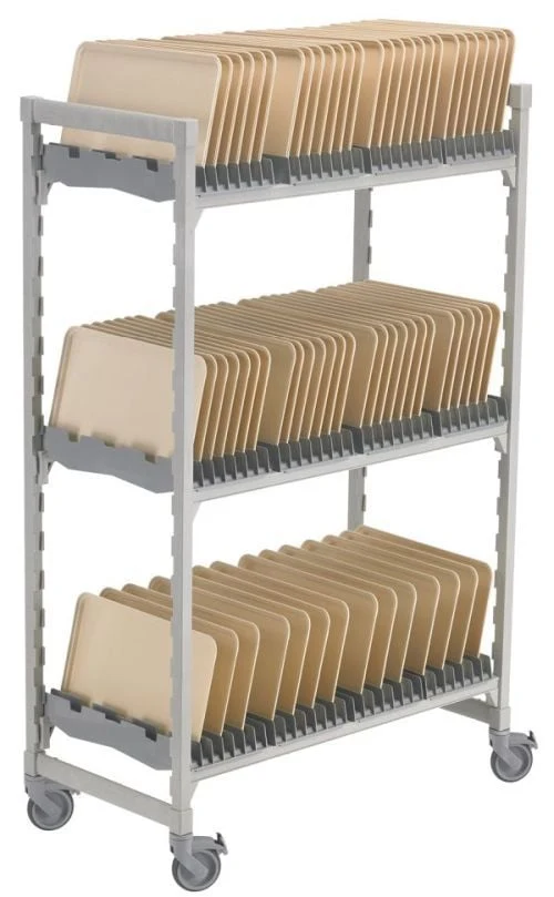 Chariot de séchage et rangement pour plateaux self
