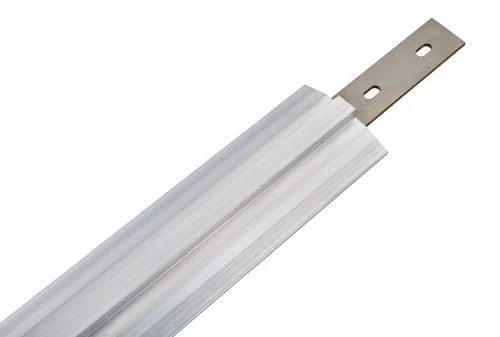Prolongateur de rails pour rayonnage alimentaire mobile