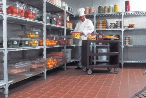 Chariot de service ouvert ultra résistant