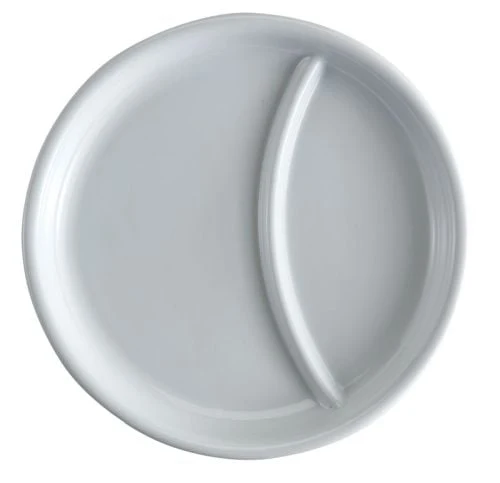 Vaisselle porcelaine plateau isotherme de distribution de repas
