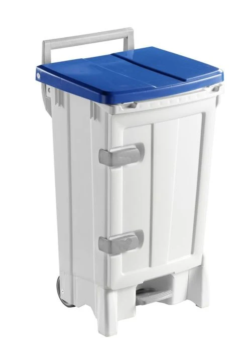 Poubelle ouverture frontale 90L – Conteneur écologique à pédale