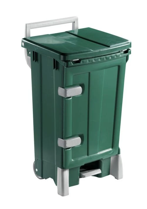 Poubelle ouverture frontale 90L – Conteneur écologique à pédale