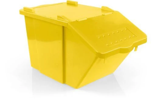 Bac de tri sélectif avec couvercle pivotant