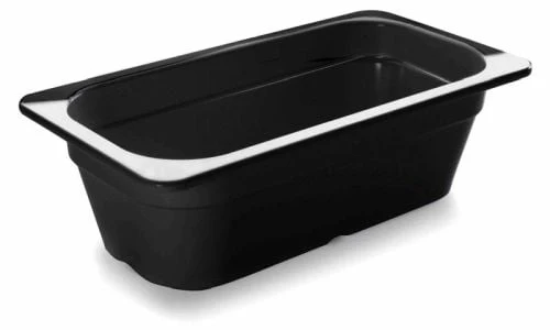 Bac gastro en mélamine noir