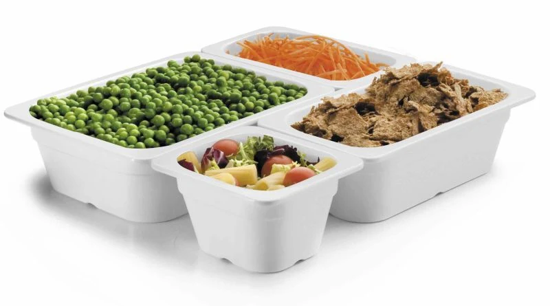 Bac gastro en mélamine blanc – Léger, hygiénique et résistant