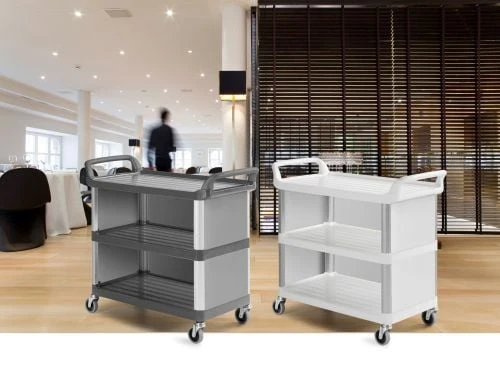 Chariot de service à 3 tablettes