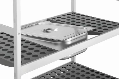 Rayonnage alimentaire pour tablettes et bacs gastro