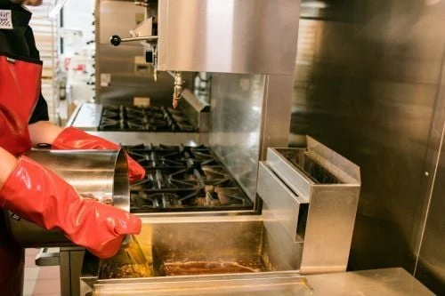Moufle de nettoyage pour friterie