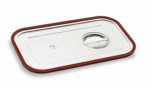 Couvercle étanche inox 18/10 avec joint silicone GN - 6 formats GN