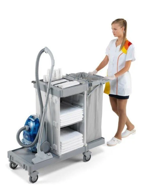 Chariot de service hôtelier compact 120 L