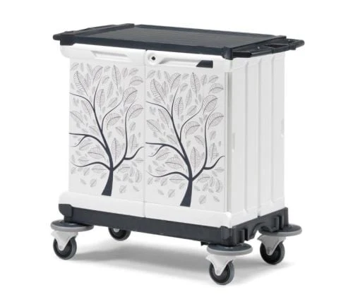 Chariot hôtelier décor zen