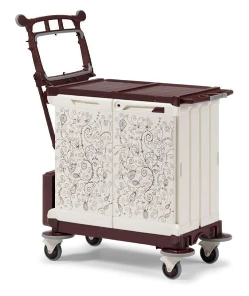 Chariot hôtelier prestige à 1 support sac pliable