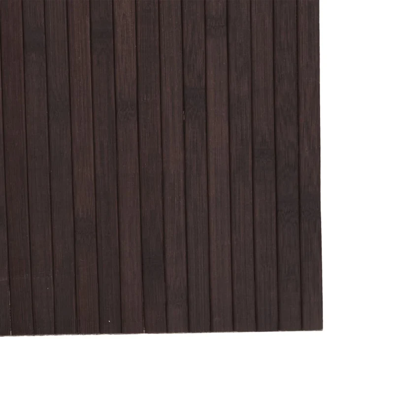 Paravent séparateur de pièce cloison 165 x 600 cm bambou marron foncé DEC031153