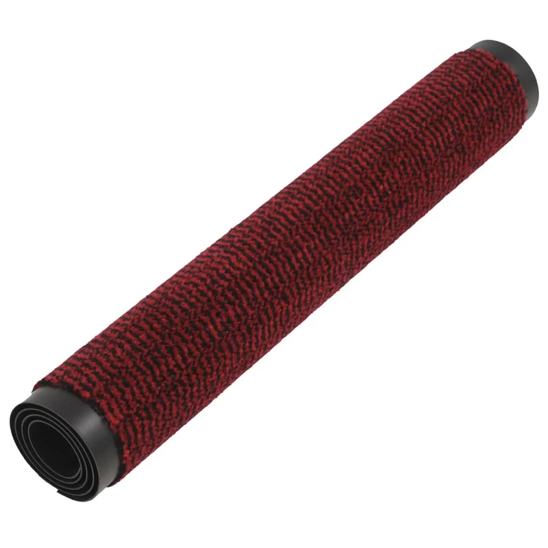Lot de 2 paillassons rectangulaires 120 x 180 cm Rouge DEC023171