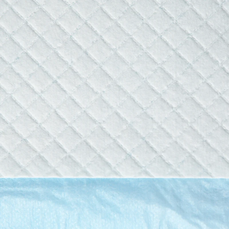 Lot de 80 tapis d'entraînement pour chien intérieur 60 x 60 cm absorption anti-fuite moderne en tissu non tissé bleu 21_0007381