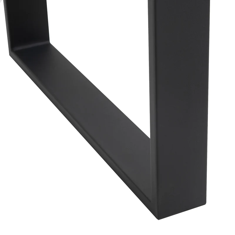 Lot de 4 pieds de tables rectangulaires 60 x 8 x 72 cm montage rapide capacité 120 kg style industriel en acier noir 21_0007154