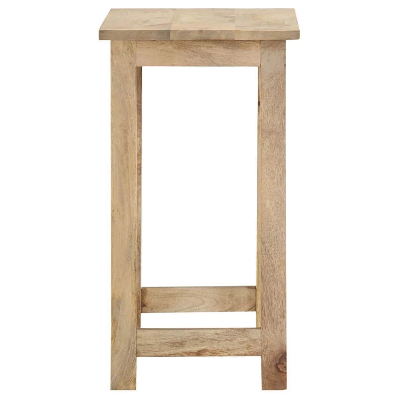 Lot de 3 tables d'appoint gigognes en bois solide de manguier DEC032712