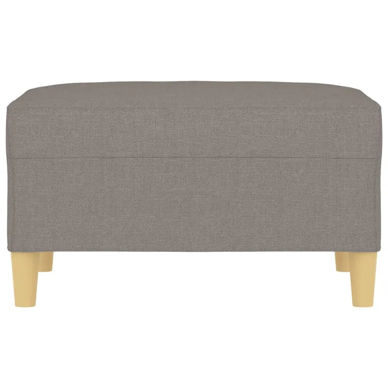 Repose-pieds tabouret 70 x 55 x 41 cm tissu taupe DEC030639